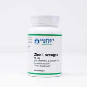 Gaspar's Best Zinc Lozenges with Vitiman C and Slippery Elm Professional grade dietary supplement New Jersey