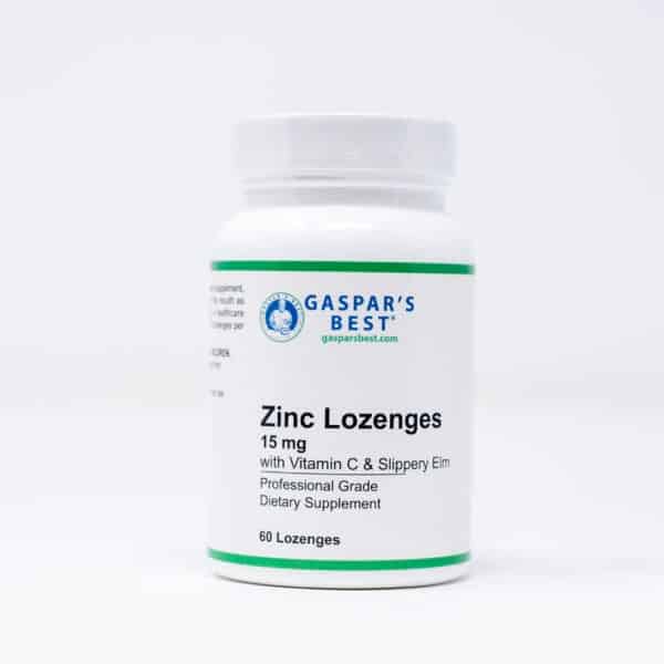 Gaspar's Best Zinc Lozenges with Vitiman C and Slippery Elm Professional grade dietary supplement New Jersey