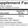 ortho-magnesium-caps-label nutrition label ingredients supplement facts New Jersey