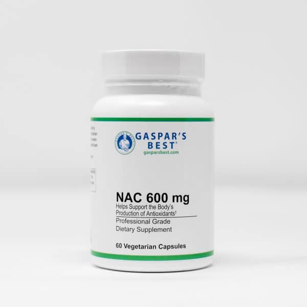 Gaspar's Best NAC 600 mg helps supports the body's production of antioxidants professional grade dietary supplements vegetarian capsules New Jersey