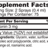 melatonin-spray-label nutrition label ingredients supplement facts New Jersey