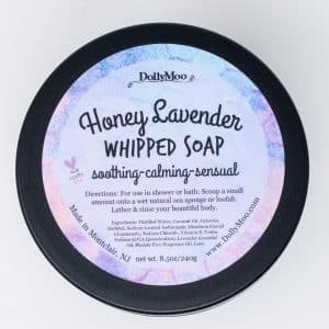 DollyMoo Honey Lavender Whipped Soap soothing calming sensual cruelty free New Jersey