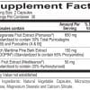 nutrition label ingredients supplement facts New Jersey